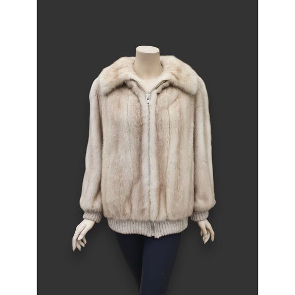 Tourmaline Mink & Knit Jacket -Small/Medium - Picture 1 of 8